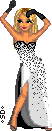 White & Black Dress