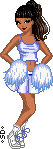 Light Blue Cheerleader