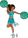Turquoise Cheerleader